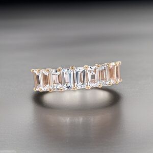 Natural White Sapphire Ring Size 6.5 14k W Gold 4.32 TCW Certified $5,950 216687